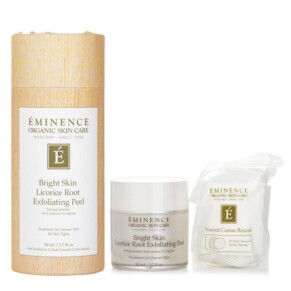 Eminence Bright Skin Licorice Root Exfoliating Peel With 35 Dual Textured Cotton Rounds 50ml