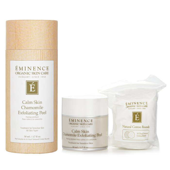 Eminence Calm Skin Chamomile Exfoliating Peel With 35 Dual Textured Cotton Rounds 50ml