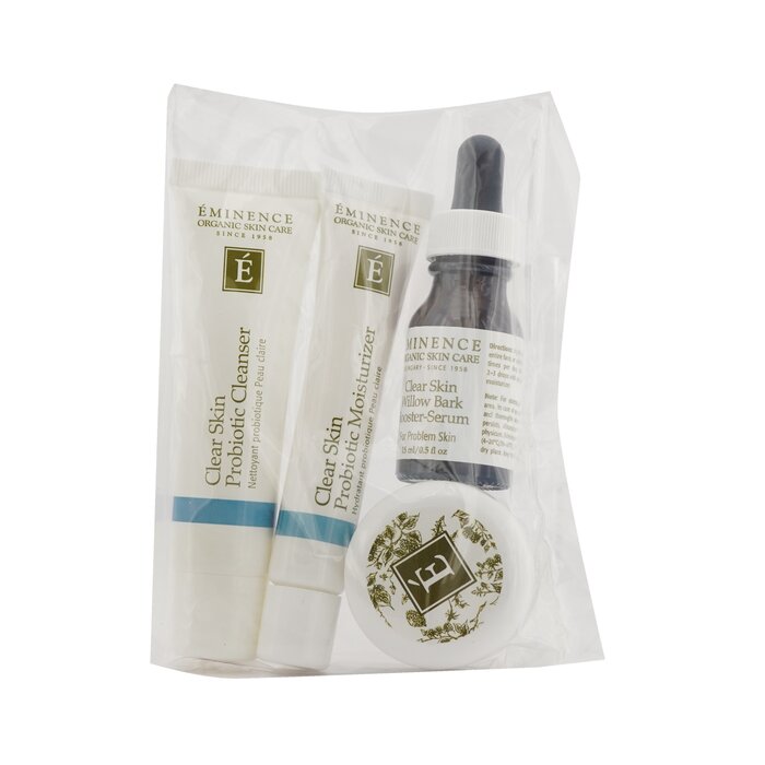 Eminence Clear Skin Starter Set For Acne Prone Skin 4Pcs 1Bag