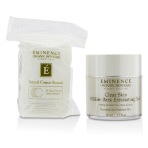 Peeling Tẩy Tế Bào Chết Da Willow Bark Eminence Clear Skin 50ml với 35 Bông Tẩy Trang Hai Mặt chính hãng