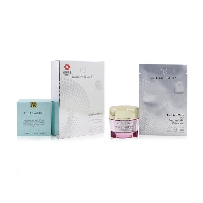 Estee Lauder Resilience Multi Effect Tri Peptide Face And Neck Creme SPF 15 For Dry Skin Free Natural Beauty R Pga Deep Hydration Moisturizing Cushion Mask 6x 20ml