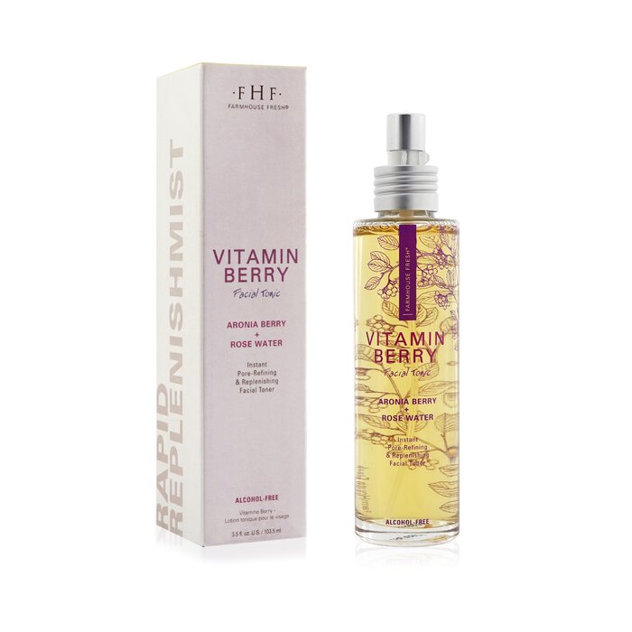 Farmhouse Fresh Vitamin Berry Facial Tonic Instant Pore Refining Replenishing Facial Toner 103 5ml