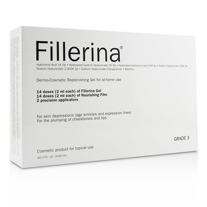 Fillerina Dermo Cosmetic Replenishing Gel For At Home Use Grade 3 2x30ml