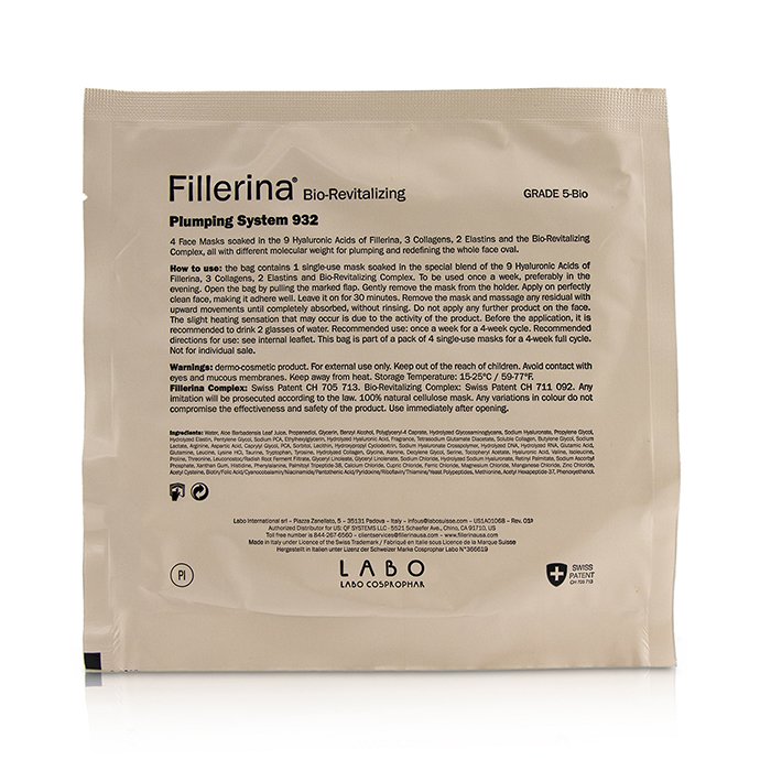 Hệ thống làm đầy Fillerina 932 Bio Revitalizing Plumping Grade 5 4x25ml giá rẻ