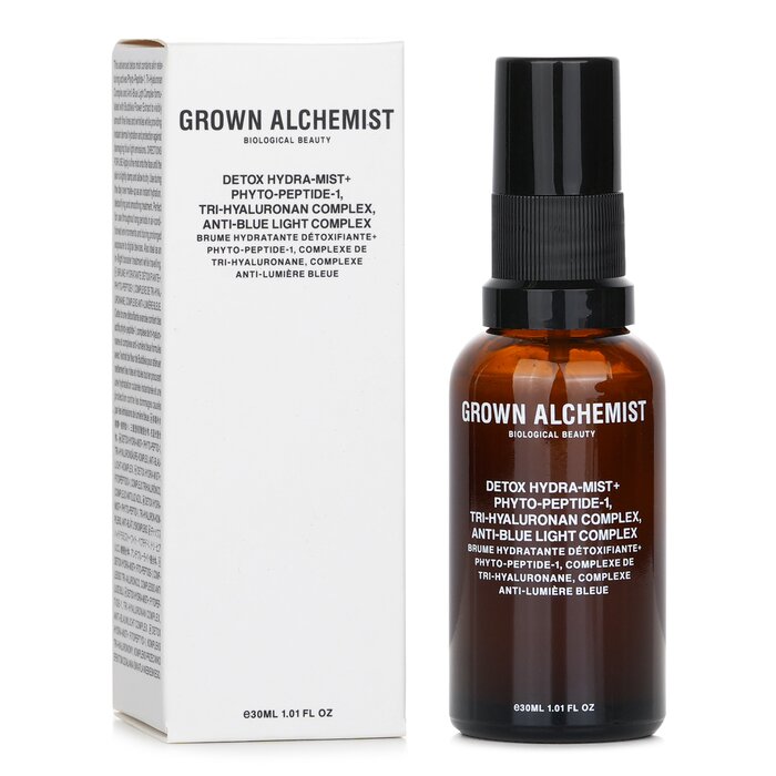 Grown Alchemist Detox Hydra Mist Phyto Peptide 1 Tri Hyaluronan Complex Anti Blue Light Complex 30ml