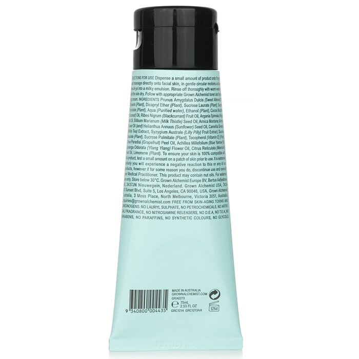 Sữa rửa mặt gel dầu Grown Alchemist chiết xuất rosemary CO2 squalane hạt đen 75ml giá rẻ