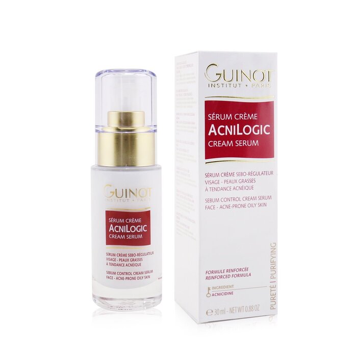Guinot Acnilogic Cream Serum Sebum Control Cream Serum For Face For Acne Prone Oily Skin 30ml