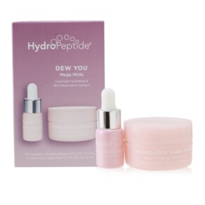 Hydropeptide Dew You Mega Minis Kit Moisture Reset Phytonutrient Facial Oil 0 1 oz Hydro Lock Sleep Mask 0 5oz 2Pcs