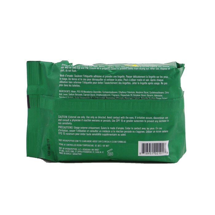 Khăn mặt tẩy trang Hydropeptide Hydroactive Cleanse 30 miếng giá rẻ