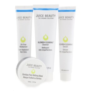 Bộ sản phẩm làm sạch mụn Juice Beauty 4 món 1 khăn rửa mặt giá rẻ