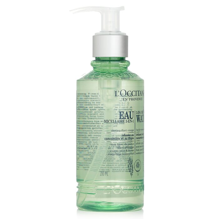 L Occitane Facial Make Up Remover 3 In 1 Micellar Water For All Skin Types 200ml