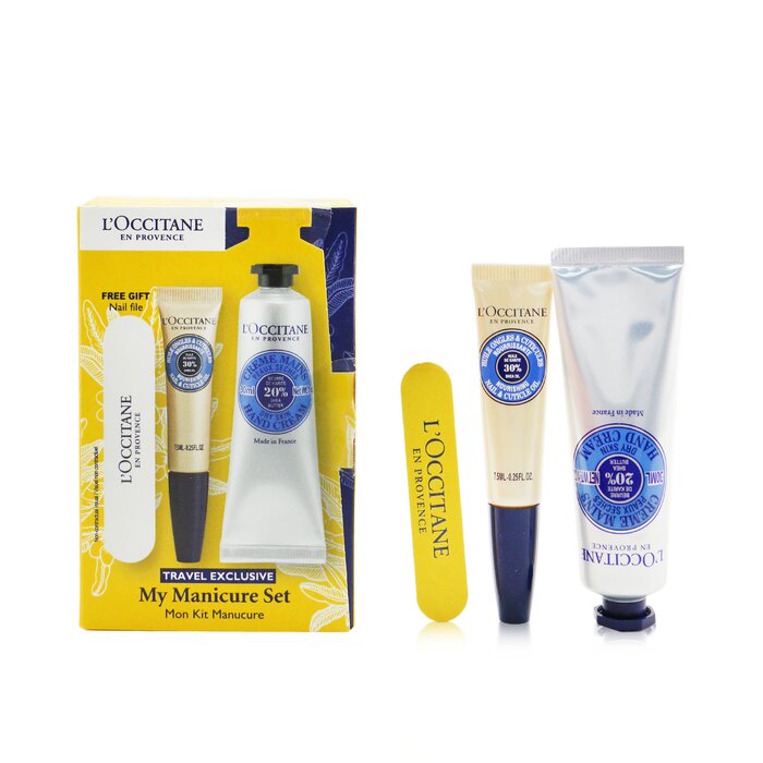 L Occitane My Manicure Set Shea Butter Hand Cream 30ml