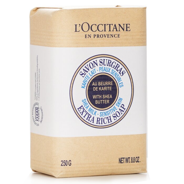 L Occitane Shea Butter Extra Rich Soap Shea Milk For Sensitive Skin 250g