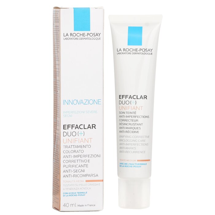 La Roche Posay Effaclar Duo Unifiant Unifying Corrective Unclogging Care Anti Imperfections Anti Marks Medium 40ml