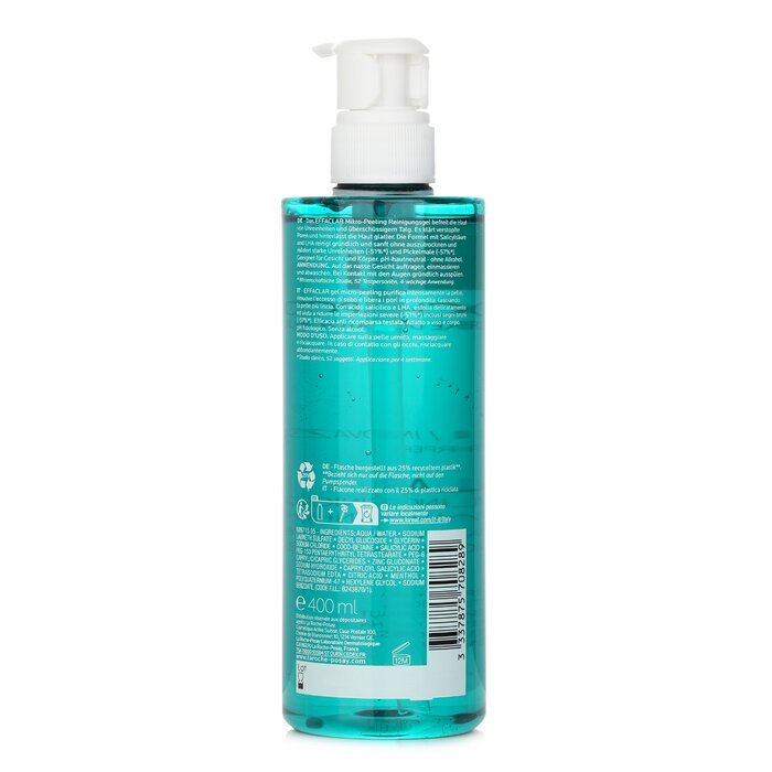 Gel rửa mặt tẩy tế bào chết La Roche Posay Effaclar cho da mụn 400ml giá rẻ