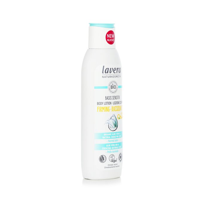 Lavera Basis Sensitiv Firming Body Lotion With Organic Aloe Vera Natural Coenzyme Q10 For Normal Skin 250ml