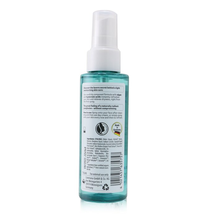 Xịt Khoáng Dưỡng Ẩm Lavera Hydro Sensation Với Chiết Xuất Tảo & Hyaluronic Acid 100ml giá rẻ