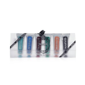 Marvis Flavour Collection Amarelli Licorice Classic Strong Mint Cinnamon Mint Ginger Mint Toothpaste Aquatic Mint Toothpaste Anise Mint Toothpaste Travel Sized Toothpastes 6x 25ml