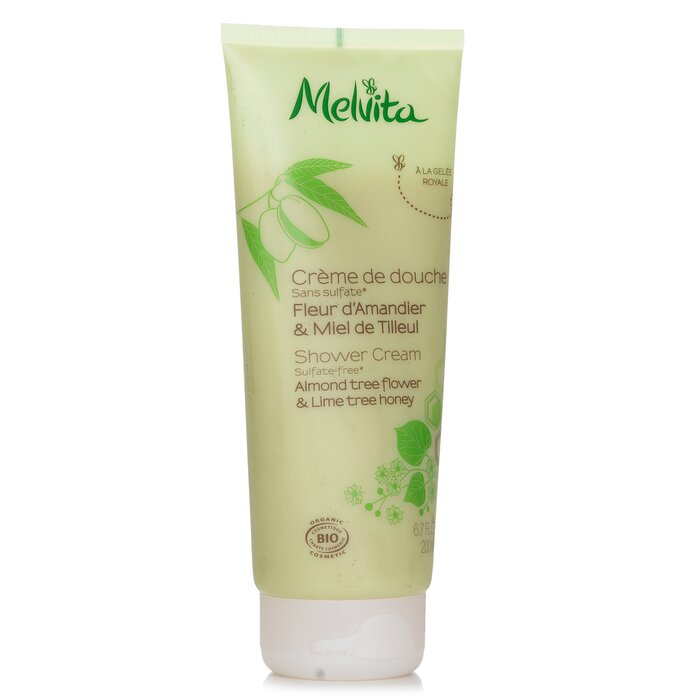 Melvita Almond Tree Flower Lime Tree Honey Shower Cream 200ml