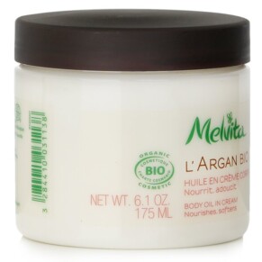 Melvita L Argan Bio Body Oil In Cream Nourishes Softens 175ml