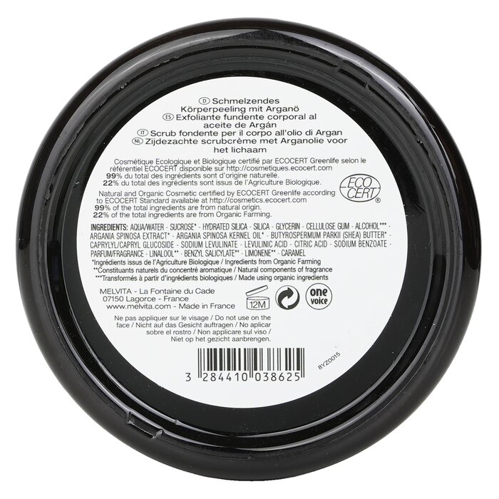 Tẩy tế bào chết cơ thể Melvita L Argan Bio với dầu Argan 150g giá rẻ