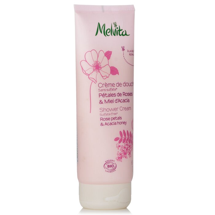Melvita Rose Petals Acacia Honey Shower Cream 200ml