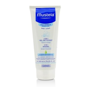 Gel Tắm Gội 2 Trong 1 Mustela cho Da Thường 200ml chính hãng