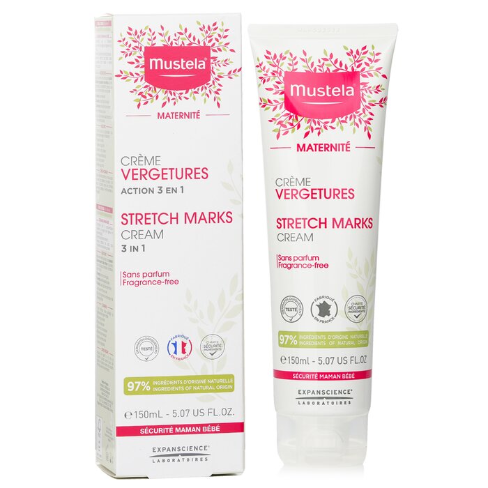 Mustela Maternite 3 In 1 Stretch Marks Cream Fragrance Free 150ml