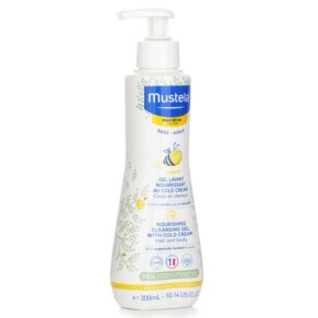 Mustela Nourishing Cleansing Gel With Cold Cream For Hair Body For Dry Skin 300ml