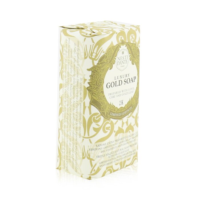 Nesti Dante 60 Anniversary Luxury Gold Soap With Gold Leaf Limited Edition 250g