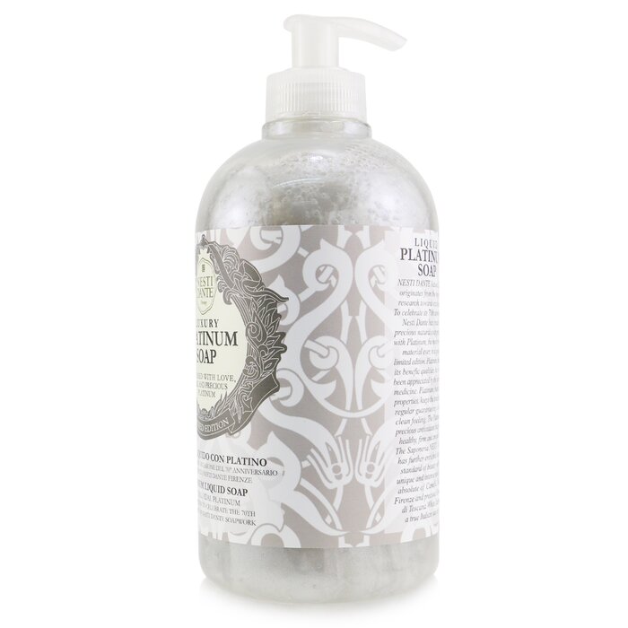 Nesti Dante 70 Anniversary Luxury Platinum Liquid Soap With Colloidal Platinum Limited Edition 500ml