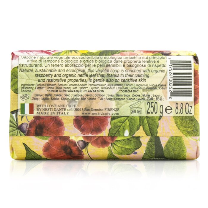 Nesti Dante Bio Natura Sustainable Vegetal Soap Wild Raspberry Nettle 250g