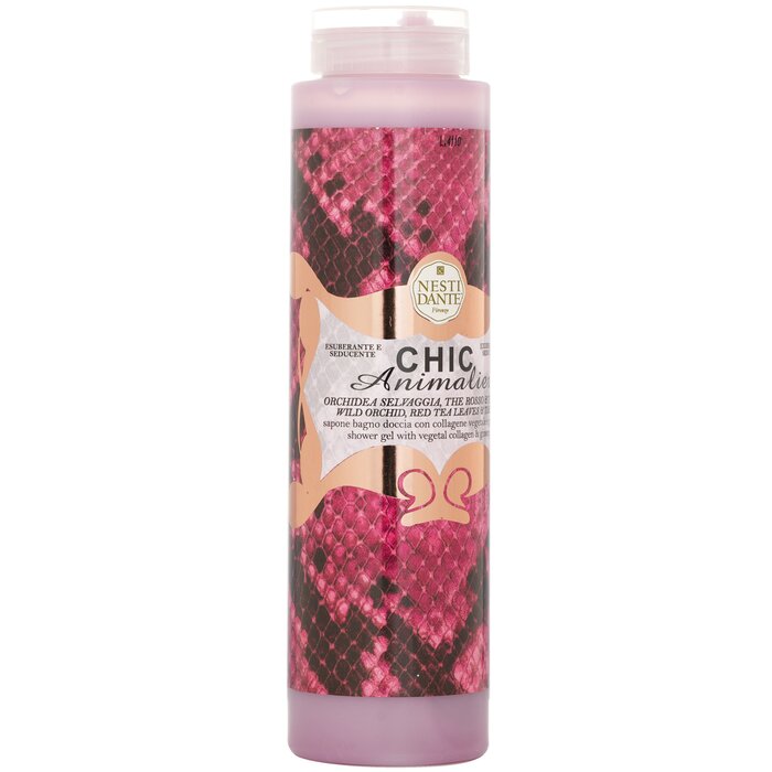 Nesti Dante Chic Animalier Shower Gel Wild Orchid Red Tea Leaves Tiare 300ml
