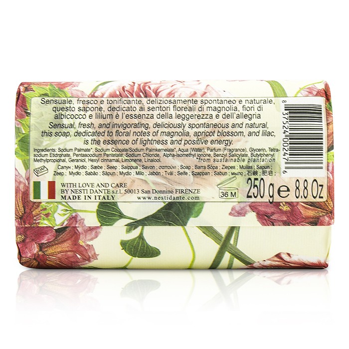 Nesti Dante Dolce Vivere Fine Natural Soap Pisa White Magnolia Apricot Blossom Lilium 250g