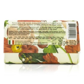 Nesti Dante Dolce Vivere Fine Natural Soap Venezia Red Geranium Rice Cloud Cotton Flower 250g