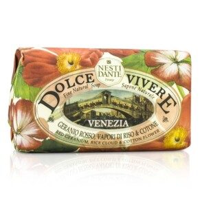 Xà phòng tự nhiên Nesti Dante Dolce Vivere Venezia Hoa Cẩm Chướng Đỏ Gạo Cloud Bông Cotton 250g chính hãng