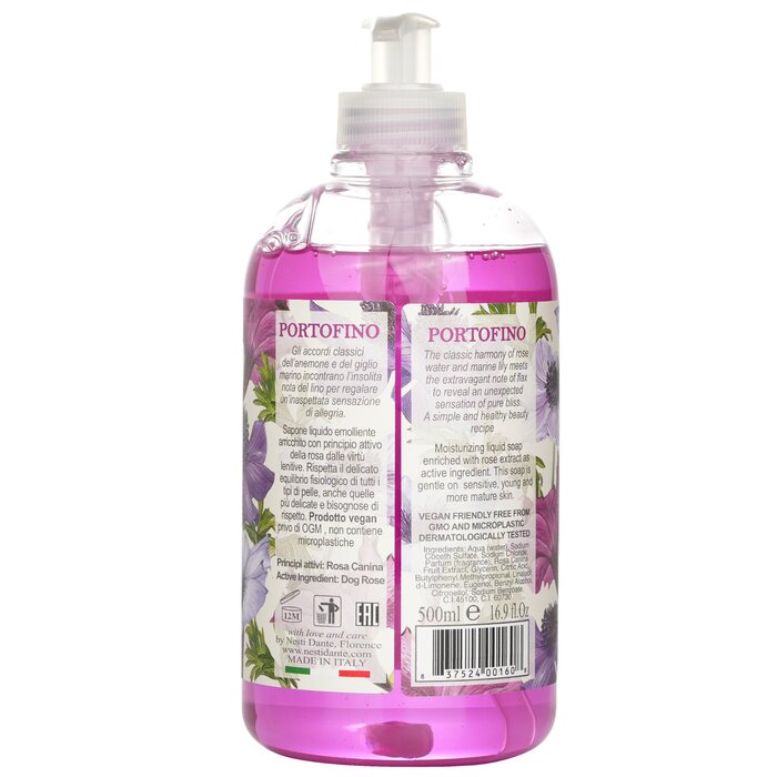 Nesti Dante Xà Phòng Lỏng Vegan Dolce Vivere Portofino Nước Hoa Hồng & Hoa Lily Biển 500ml giá rẻ