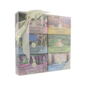 Nesti Dante Emozioni In Toscana The Collection Gift Set Gardino In Flore Campagna Dorata Macchia Odorosa Borghi E Monasteri Bosco Incantato Thermal Water 6x 150g