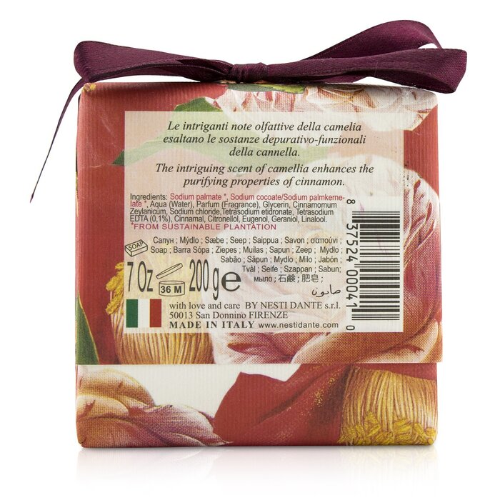 Nesti Dante Gli Officinali Soap Camellia Cinnamon Purifying Sweetening 200g