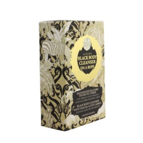 Nesti Dante Luxury Body Cleanser On A Rope Black Body Cleanser With Vegetal Active Carbon Limited Edition 150g