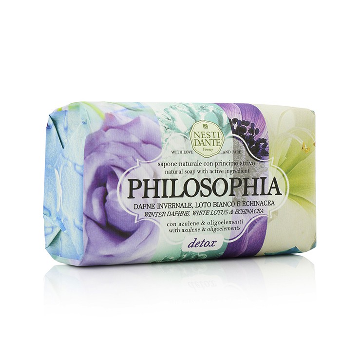 Nesti Dante Philosophia Natural Soap Detox Winter Daphne White Lotus Echinacea With Azulene Oligoelements 250g