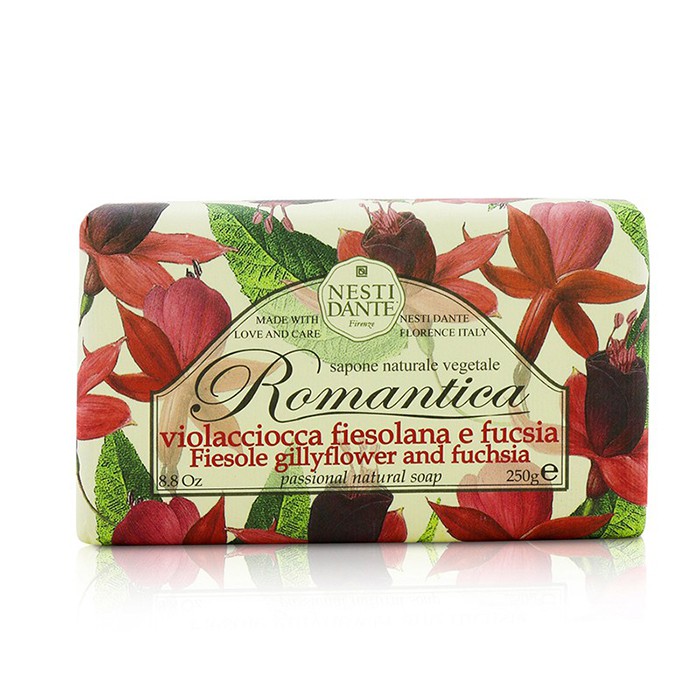Nesti Dante Romantica Passional Natural Soap Fiesole Gillyflower Fuchsia 250g