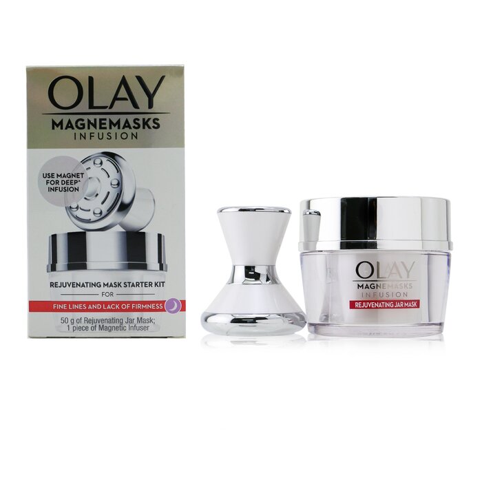 Olay Magnemasks Infusion Rejuvenating Starter Kit For Fine Lines Lack Of Firmness 1x Magnectic Infusfer 1x Rejuvenating 2Pcs