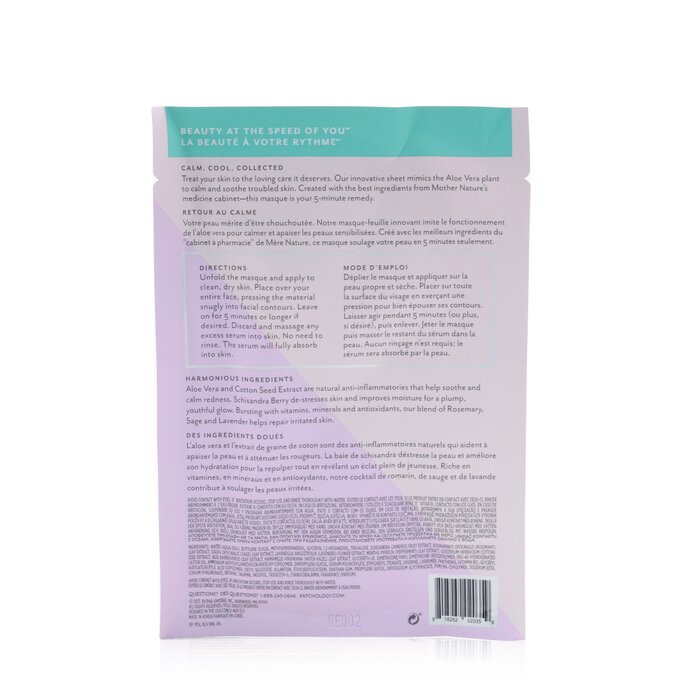 Patchology Flashmasque 5 Minute Sheet Mask Soothe 4x21ml