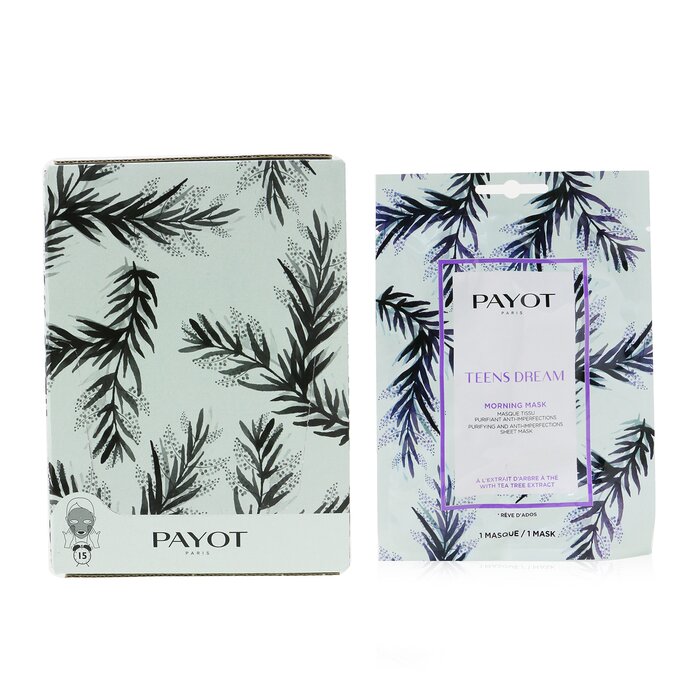 Payot Morning Mask Teens Dream Purifying Anti Imperfections Sheet Mask 15Pcs
