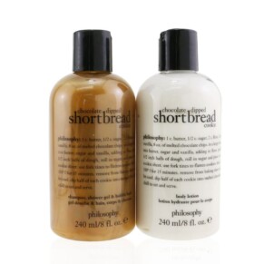 Bộ quà tặng bánh quy ngắn ngâm sô cô la & dầu gội sữa tắm Philosophy 240ml chính hãng