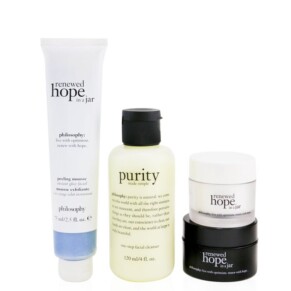 Bộ quà tặng 4 sản phẩm Philosophy Renewed Grateful Dầu rửa mặt 120ml chính hãng