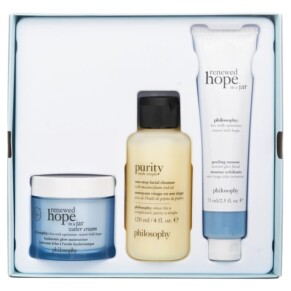 Philosophy Smooth Glowing Hopeful 3 Pieces Set Renewed Hope In A Jar Peeling Mousse 75ml