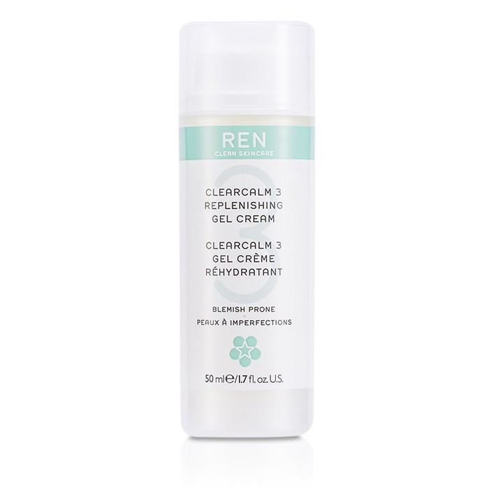 Ren Clearcalm 3 Replenishing Gel Cream For Blemish Prone Skin 50ml