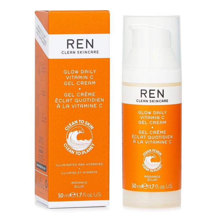 Ren Radiance Glow Daily Vitamin C Gel Cream For All Skin Types 50ml